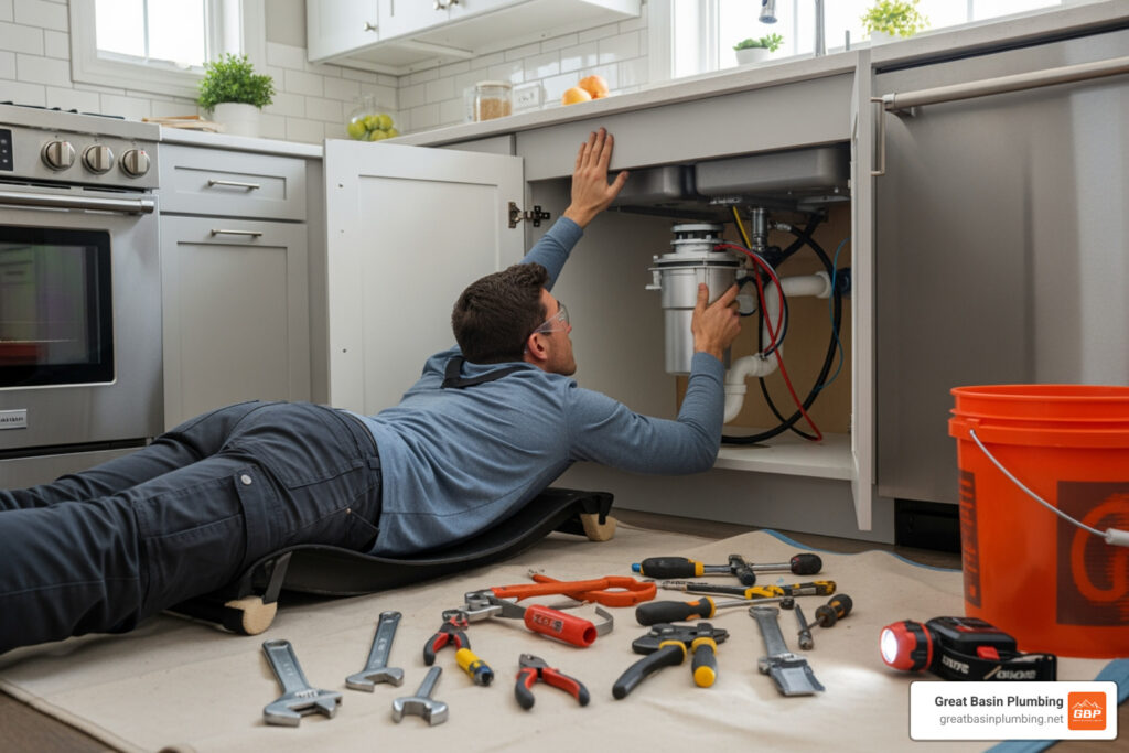 garbage disposal installation