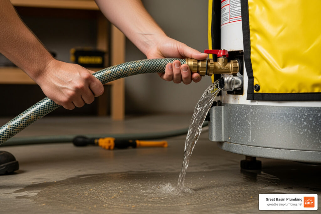 water heater flush service