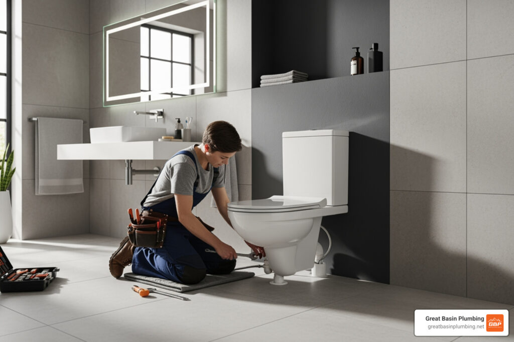 average toilet install cost