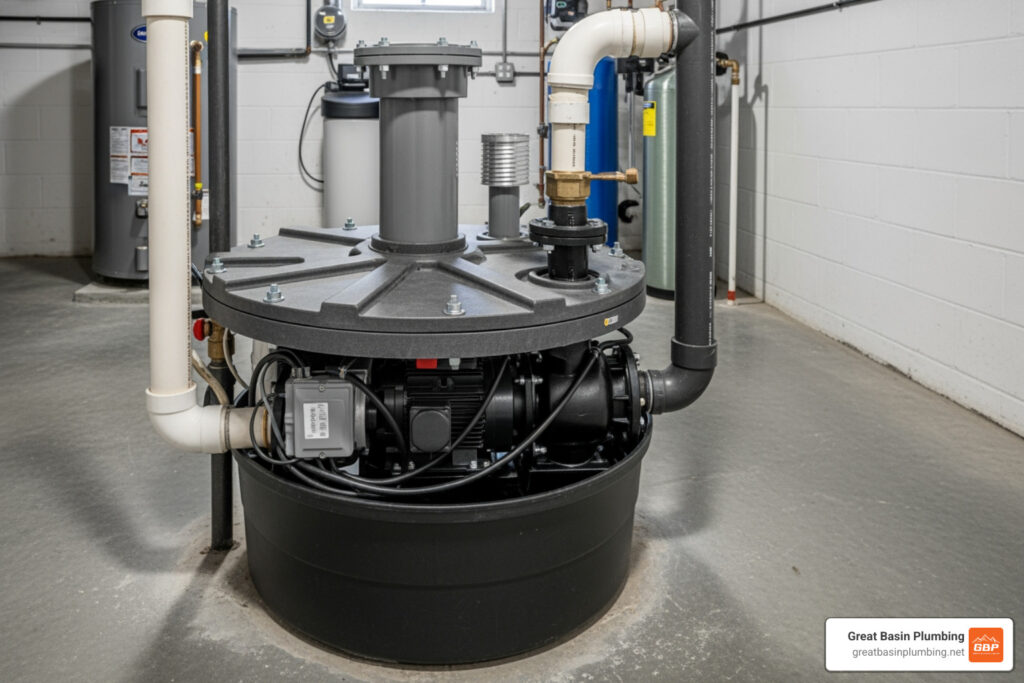 basement sewage lift pump