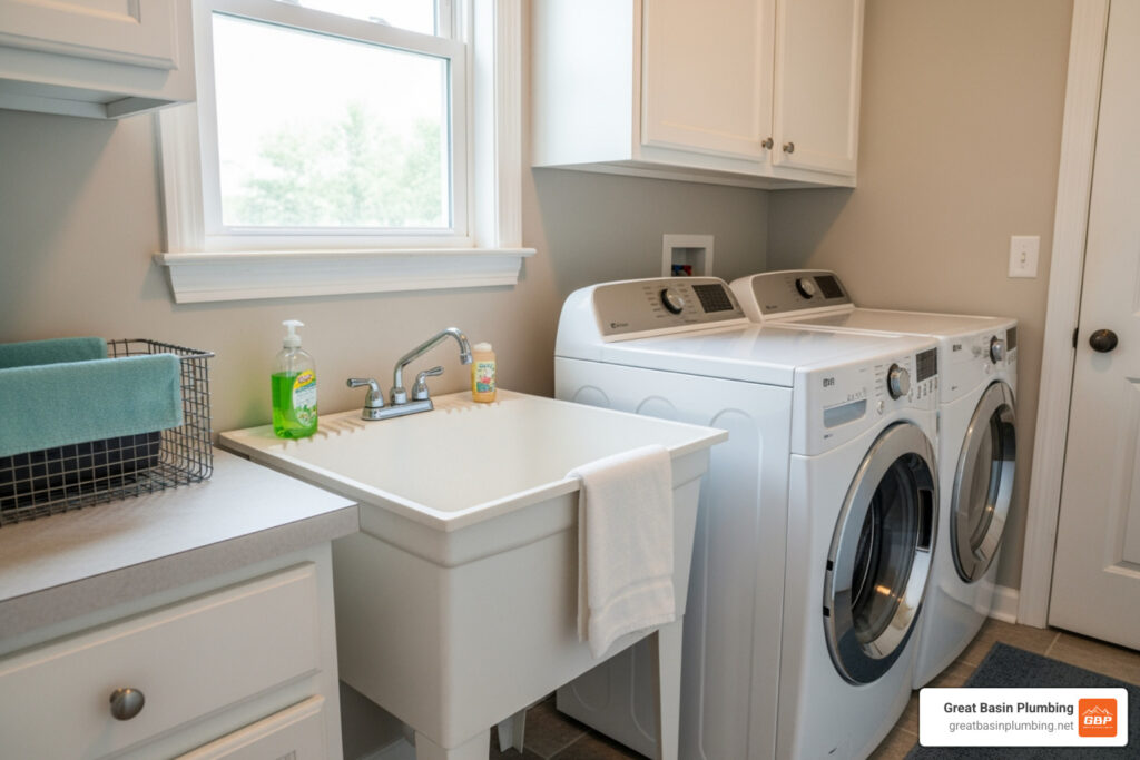 laundry sink installation