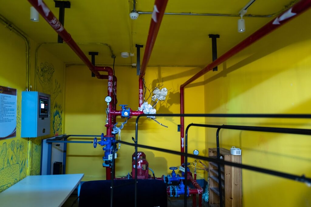commercial gas pipe installation